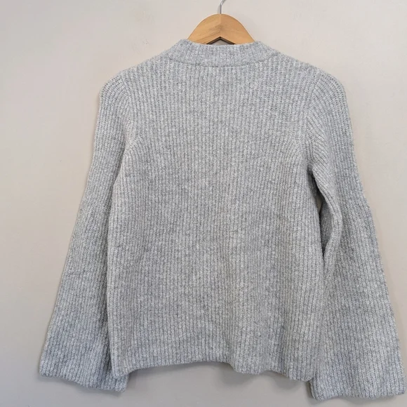 Madewell Ribbed Knit Bell Sleeve Sweater - Picture 3 of 9